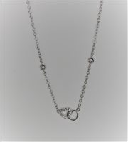 Halskette Guerretta Gioielli Dame COLLANA ORO E ZIRCONI in Weißgold Zirconia GUERR193 - GUERR193